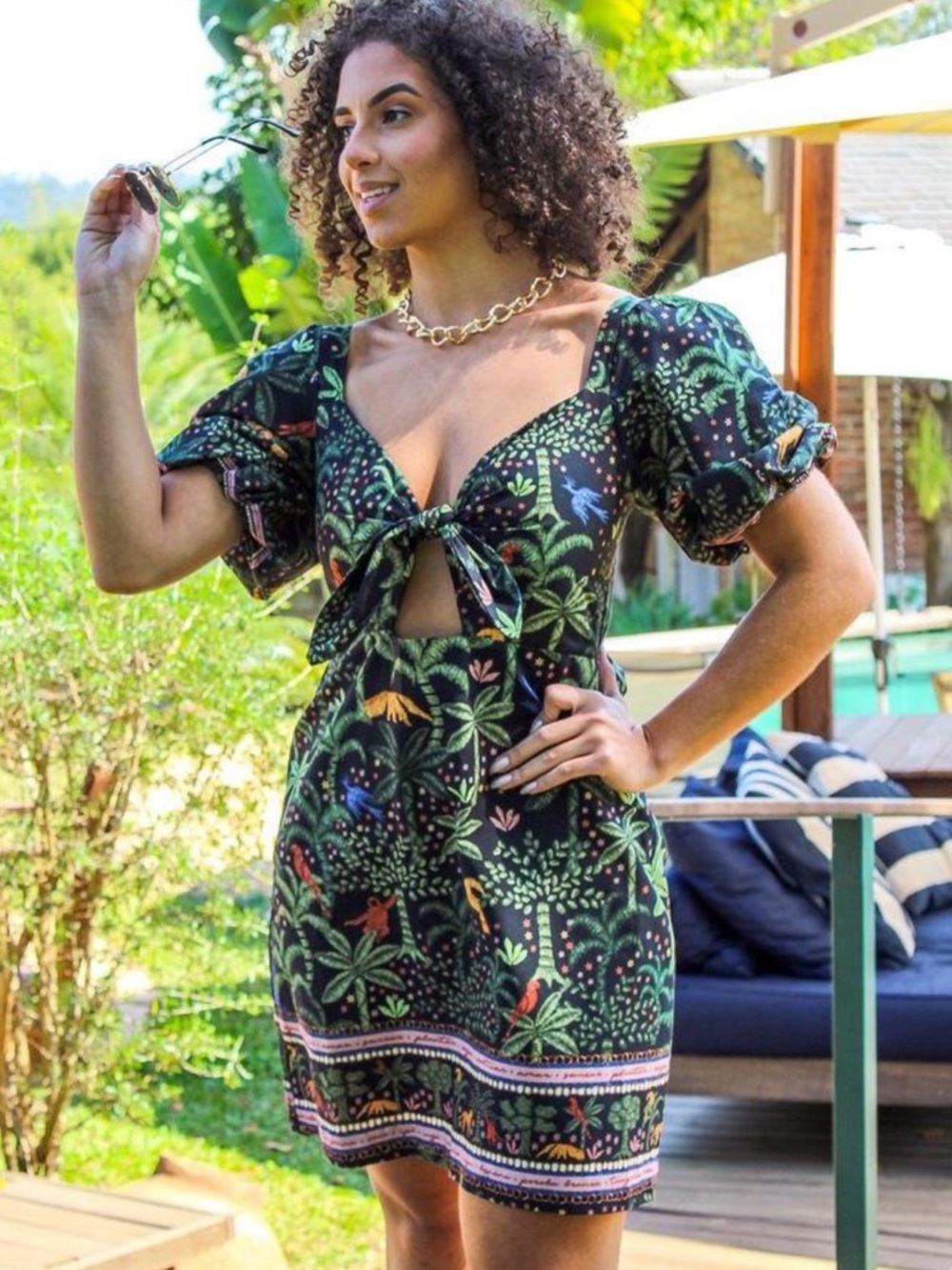 Farm Rio dress animal print